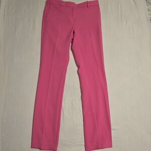 Ann Taylor Vibrant Pink Straight Leg Pants